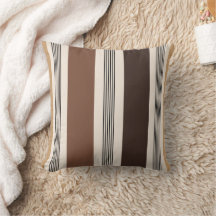 Elegant randig cabana-stil brun beige choklad