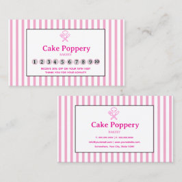 Elegant randig lojalitetskort