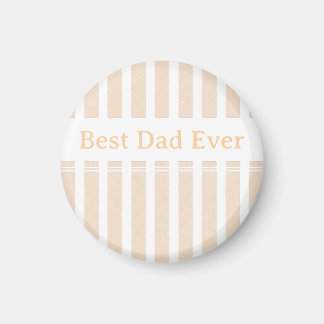Elegant randig skräddarsydd bästa pappa någonsin magnet