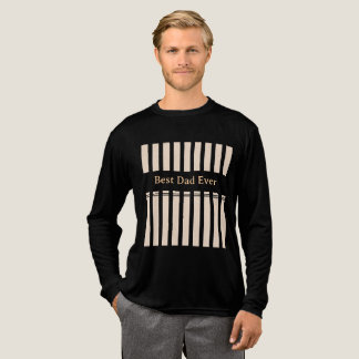 Elegant randig skräddarsydd bästa pappa någonsin t shirt