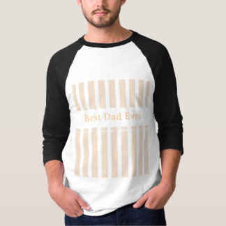Elegant randig skräddarsydd bästa pappa någonsin t shirt