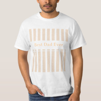 Elegant randig skräddarsydd bästa pappa någonsin t shirt