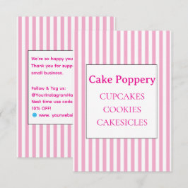 Elegant randig tilläggskort