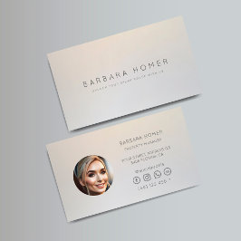Elegant Real Gods Agent Professionell Silver Visitkort