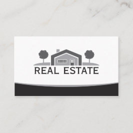 Elegant Real Gods, House Logotyp, Realtor Visitkort