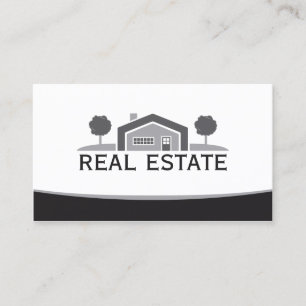 Elegant Real Gods, House Logotyp, Realtor Visitkort
