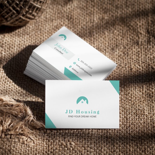 Elegant Real gods valfritt Färg Visitkort (Elegant Real estate Any Color Business Card)