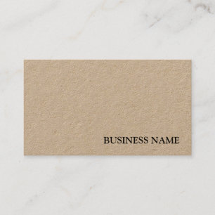Elegant Real Kraft Papper Professionell-mall Visitkort