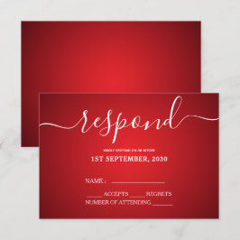 Elegant Red and Guld Love birds Heart Bröllop OSA Kort