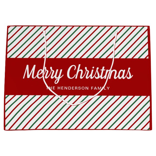 Elegant Red and White Rand jul (Framsidan)