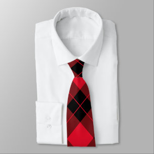 Elegant Red & Black Buffalo Play Mönster Slips