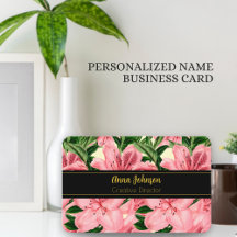 Elegant Red Blommigt Background Personlig Namn