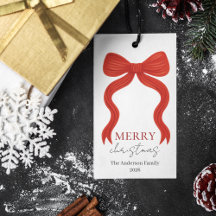 Elegant Red Bow Christmas Party -