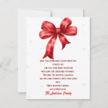 Elegant Red Bow SnowFlake-jul