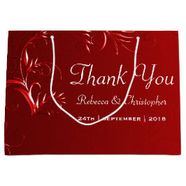 Elegant Red Bröllop Tack