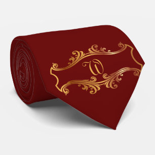 Elegant Red Burgundy Maroon Guld Personlig Chic Slips