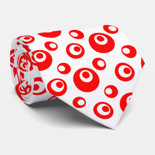 Elegant Red Chris Dots on White Background Slips