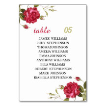 Elegant Red Flower Personlig Bröllop