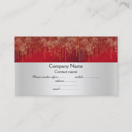 elegant Red gnistra guld Visitkort