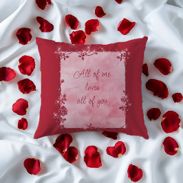 Elegant Red Gnistra Ram Valentine Kudde