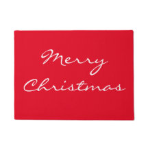 Elegant Red God jul Doormat