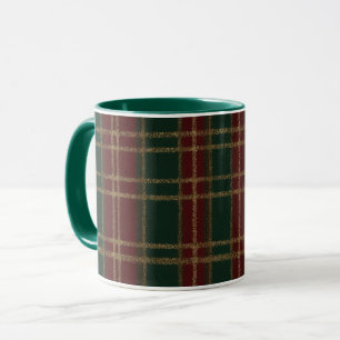 Elegant Red grönt Guld Festive Play Mugg