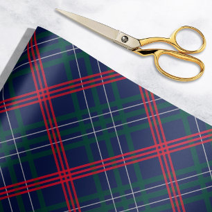 Elegant Red Grönt Tartan Play Helgdag Presentpapper