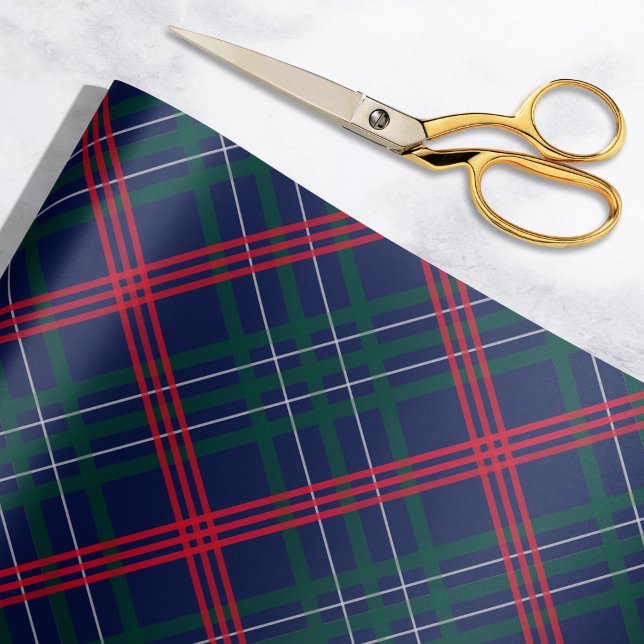 Elegant Red Grönt Tartan Play Helgdag Presentpapper (Skapare uppladdad)