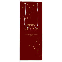 Elegant Red & Guld Confetti God jul