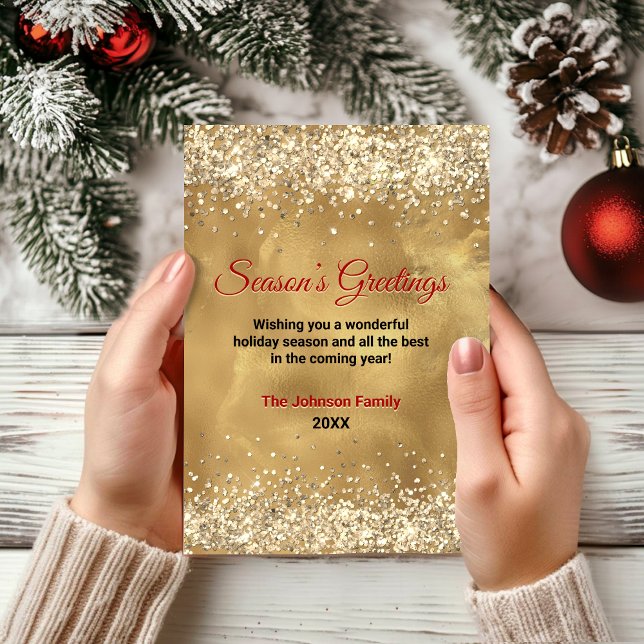 Elegant Red guld marmor Art jul nytt år (Skapare uppladdad)