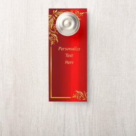 Elegant Red & Guld Personlig för dekorationsdesign