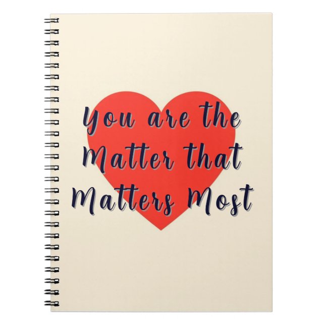 Elegant Red Heart Personal Anteckningsbok (Framsidan)