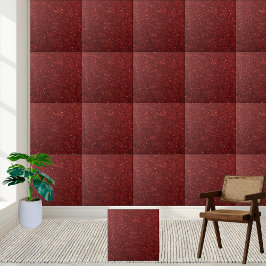 Elegant Red Mörk Sparkling Glitter Kakelplatta