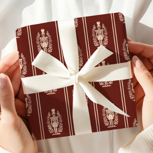 Elegant Red Nutcracker Presentpapper