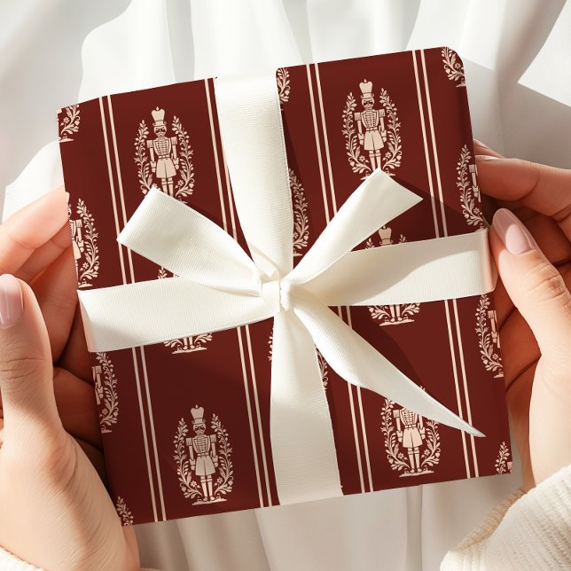 Elegant Red Nutcracker Presentpapper (Skapare uppladdad)