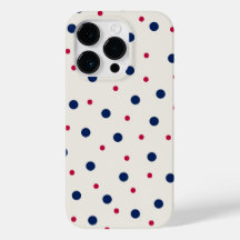 Elegant Red och Blue Polka dots