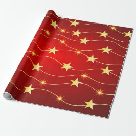 Elegant Red och Guld jul Presentpapper