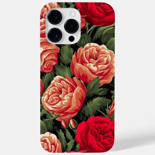 Elegant Red och Peach Ro (Baksida)