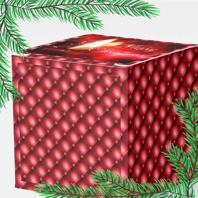 Elegant Red Pärlor Candle-favoritruta för julgrana Presentaskar (Skapare uppladdad)