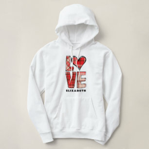 Elegant Red Play Kärlek & Heart Vibes White T Shirt