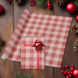 Elegant Red Play Mönster Presentpapper