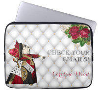 Elegant Red Queen of Hearts Vintage Illustration
