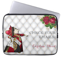 Elegant Red Queen of Hearts Vintage Illustration
