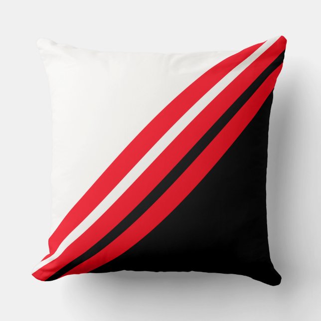 Elegant Red Rand Kudde (Framsida)