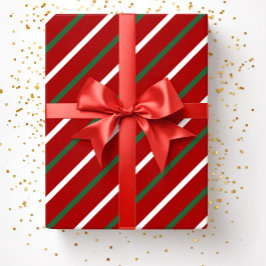 Elegant Red Rand Mönster jul Presentpapper