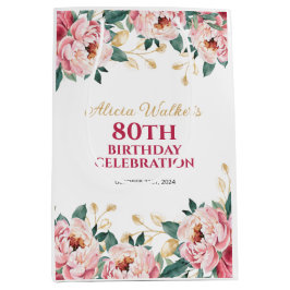 Elegant Red Rosa Peony Flower Guld Löv