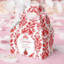 Elegant Red Royal Quinceañera