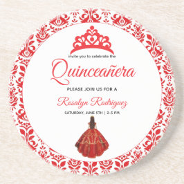 Elegant Red Royal Quinceañera Underlägg