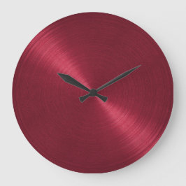 Elegant Red Sheen Stor Klocka