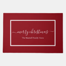 Elegant Red-skriptfamiljen namn god jul